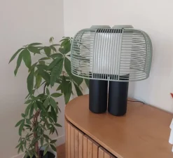 Lampe à poser, Yasuke, noir et vert, LED, dim, 2700-3400K, 1300 lm, L39,5cm, H44,3cm - DCW éditions Paris