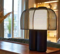 Lampe à poser, Yasuke, noir, LED, 2700/3400K, 1300lm, L39,5cm, H44,3cm - DCW éditions Paris