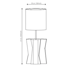 Lampe à poser, Yucca N°1, bleu ciel, Ø25cm, H61cm - Serax