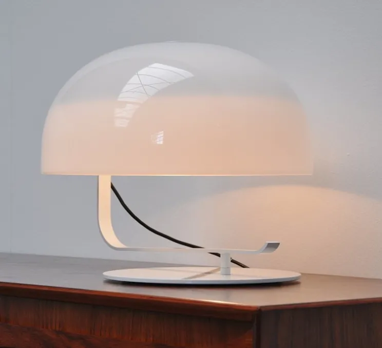 Lampe à poser, Zanuso, blanc, Ø42cm - Oluce