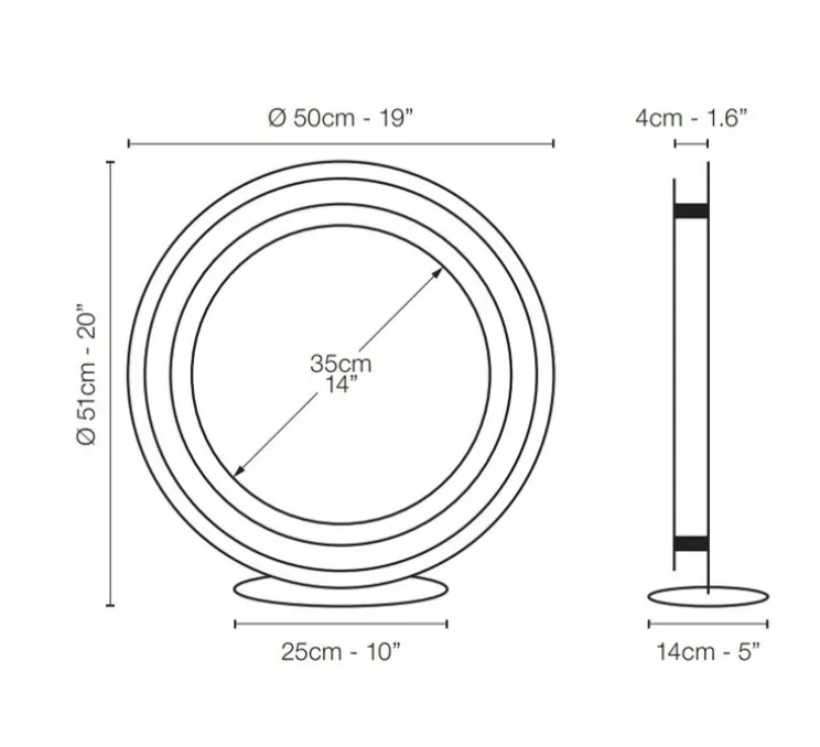Lampe à poser, Zepto, bronze clair, LED, dim, 2700K, 1056 lm, L50cm, H51cm - Le Deun