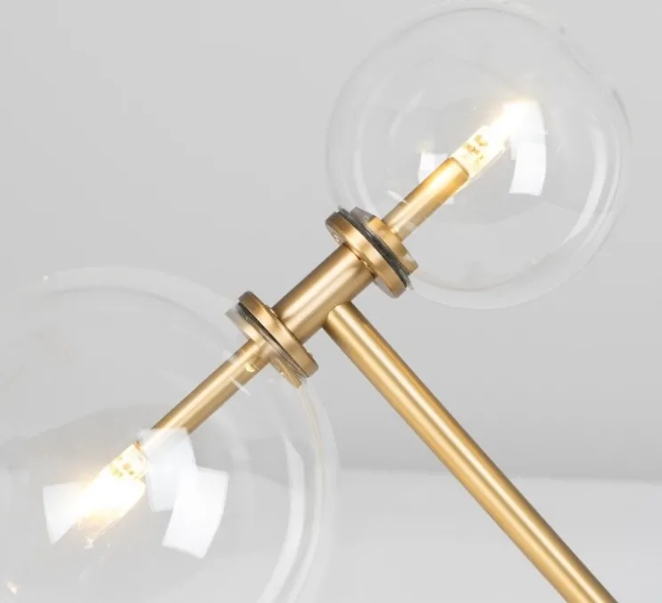 Lampe à poser, Zosia, Laiton laqué bruni, L40cm, H44cm - Schwung