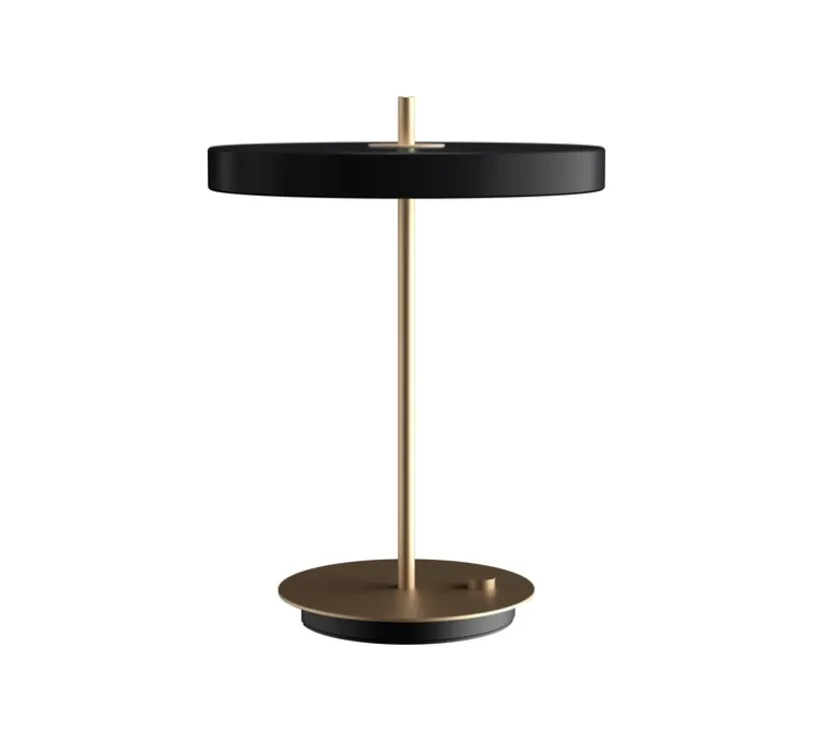 Lampe, Asteria table, noir, LED, 3000K, 600lm, Ø40cm, H30cm - Umage