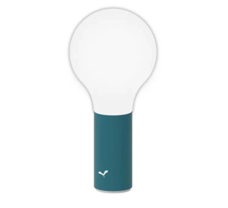 Lampe, Baladeuse, APLÔ , bleu acapulco, IP54, 3000 à 6000K, 70lm, Ø11.5cm, H24.5cm - FERMOB