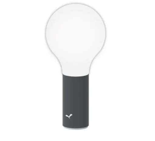 Lampe, Baladeuse, APLÔ, carbone, IP54, 3000 à 6000K, 70lm, Ø11.5cm, H24.5cm - FERMOB