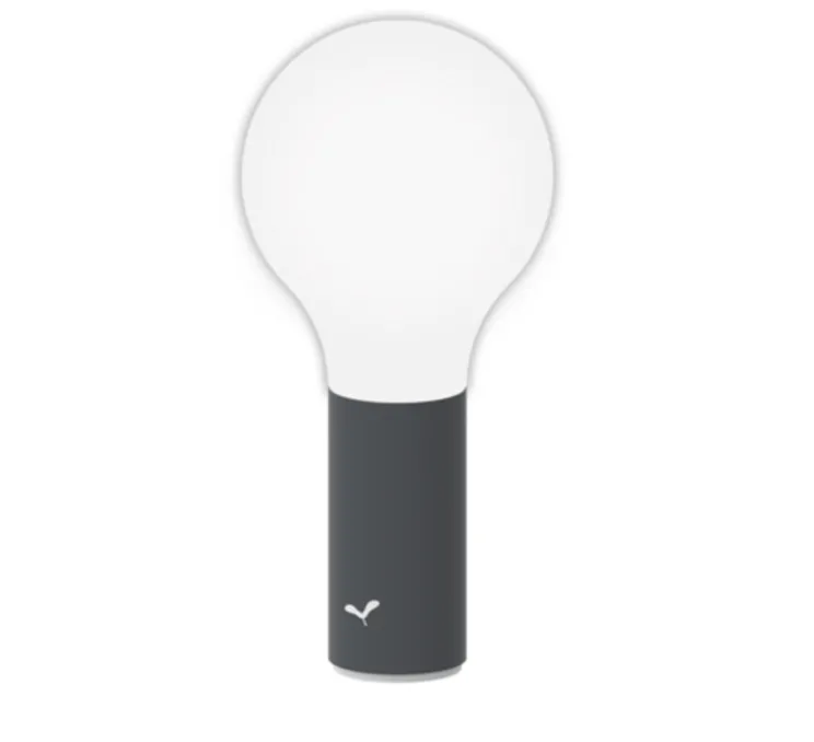 Lampe, Baladeuse, APLÔ, carbone, IP54, 3000 à 6000K, 70lm, Ø11.5cm, H24.5cm - FERMOB