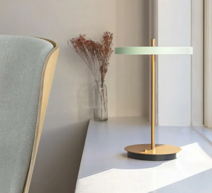 Lampe, baladeuse, Asteria move, vert olive, LED, 3000K, 5-60lm, Ø20cm, H30cm - Umage