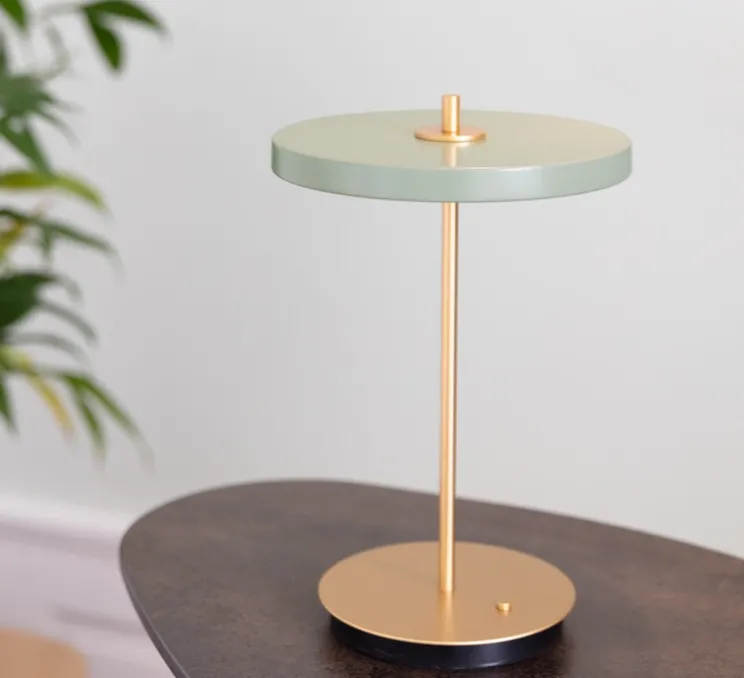 Lampe, baladeuse, Asteria move, vert olive, LED, 3000K, 5-60lm, Ø20cm, H30cm - Umage