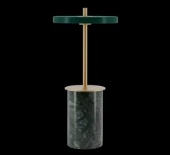 Lampe, Baladeuse, Asteria Move mini, Marbre vert, LED, dim, 2600K, 124 lm, Ø12cm, H25,5cm - Umage