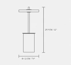 Lampe, Baladeuse, Asteria Move mini, Marbre vert, LED, dim, 2600K, 124 lm, Ø12cm, H25,5cm - Umage