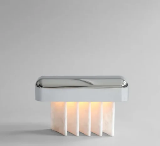 Lampe, Baladeuse, Beetle, marbre, chrome, LED, dim, 2400K, lm, L32,3cm, H20cm - 101 Copenhagen