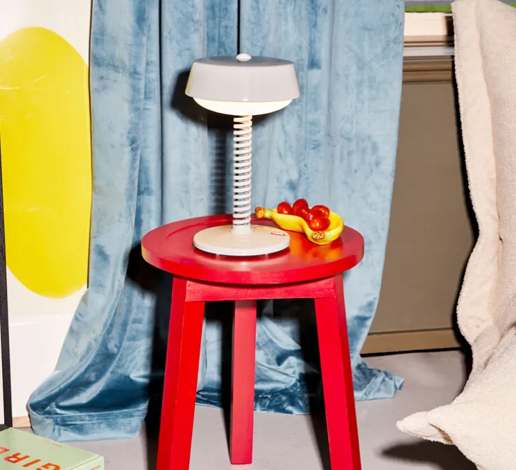 Lampe, Baladeuse, Bellboy, Blanc Desert, IP44, LED, dim, 2700K, 200 lm, Ø18cm, H30cm - Fatboy