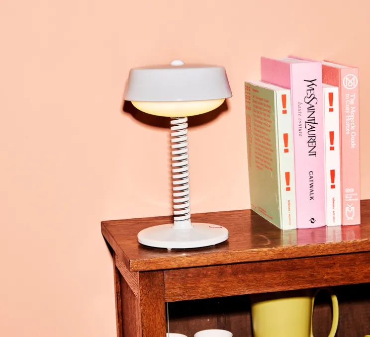 Lampe, Baladeuse, Bellboy, Blanc Desert, IP44, LED, dim, 2700K, 200 lm, Ø18cm, H30cm - Fatboy