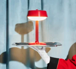 Lampe, Baladeuse, Bellboy, Rouge lobby, IP44, LED, dim, 2700K, 200 lm, Ø18cm, H30cm - Fatboy
