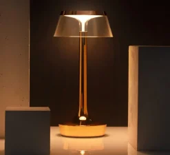 Lampe, Baladeuse, Bon Jour unplugged, cuivre, LED, dim, 2200-2700-3000K, 150 lm, Ø13,1cm, H27cm - Flos