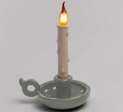 Lampe, Baladeuse, Bougie Blow Grimm, blanc, L28cm, H31cm - Seletti
