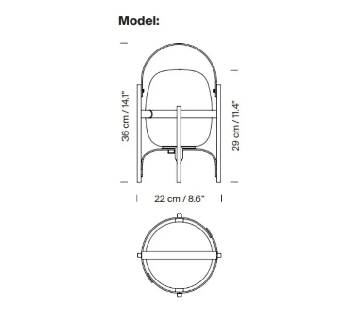 Lampe, Baladeuse, Cestita Alubat, vert anglais, IP65, LED, dim, 2700K, 313 lm, Ø22cm, H36cm - Santa & Cole