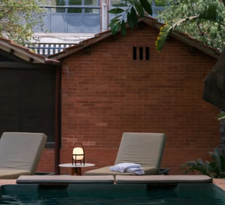 Lampe, Baladeuse, Cestita Alubat, noir, IP65, LED, dim, 2700K, 313 lm, Ø22cm, H36cm - Santa & Cole