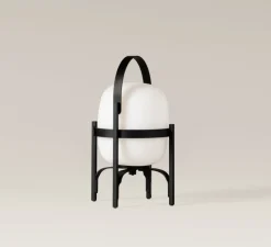 Lampe, Baladeuse, Cestita Alubat, noir, IP65, LED, dim, 2700K, 313 lm, Ø22cm, H36cm - Santa & Cole