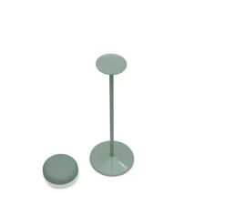 Lampe, Baladeuse, Cheerio, sauge, IP55, LED, dim, 2200K, 14 lm, Ø8cm, H26cm - Fatboy