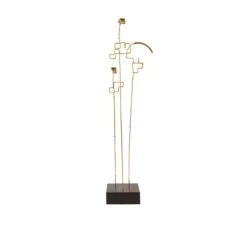 Lampe, baladeuse, Cordeless, BOUCLE, noir et laiton, L8cm, H47cm - DCW éditions Paris