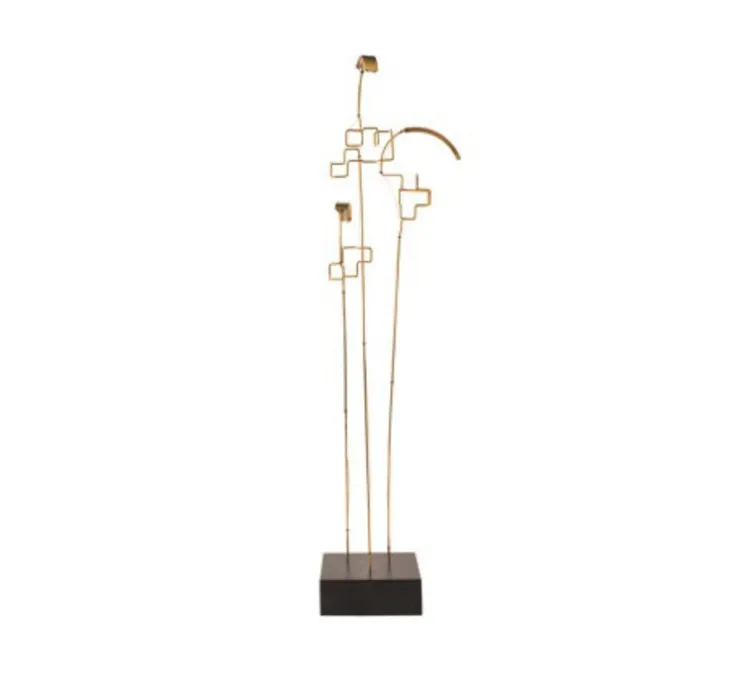 Lampe, baladeuse, Cordeless, BOUCLE, noir et laiton, L8cm, H47cm - DCW éditions Paris