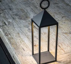 Lampe, baladeuse d'extérieur, ARGUS, gris, IP54, LED, 3000K, 200lm, L14cm, H47cm - FARO