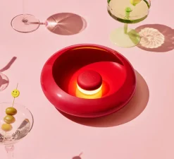 Lampe, Baladeuse, d'extérieur, Oloha Rouge Lobby Large, rouge, IP55, LED, 2200K, 200 lm, L37,5cm, H8,2cm - Fatboy