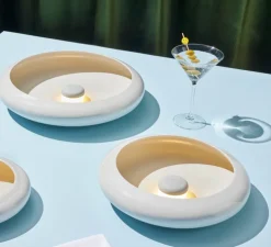 Lampe, Baladeuse, d'extérieur, Oloha Blanc Desert Small, blanc, IP55, LED, 2200K, 200 lm, L22,5cm, H6,1cm - Fatboy