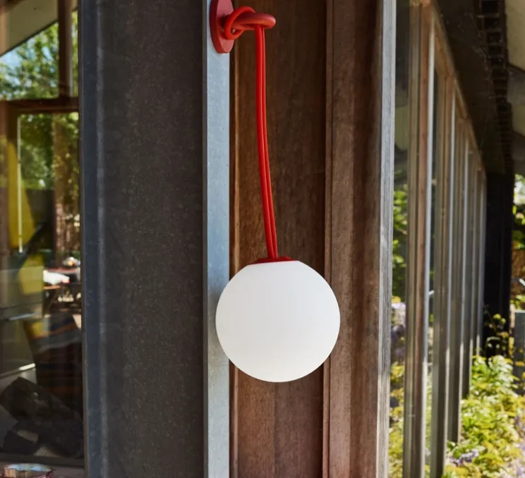Lampe, Baladeuse, d'extérieur, Bolleke, rouge, LED, Ø20cm, Hcm - Fatboy