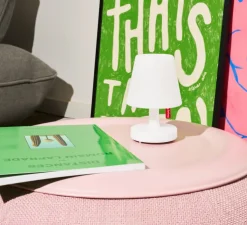 Lampe, Baladeuse, Edison La Surprise, blanc, IP44, LED, dim, 3000K, 60 lm, Ø9,7cm, H15cm - Fatboy