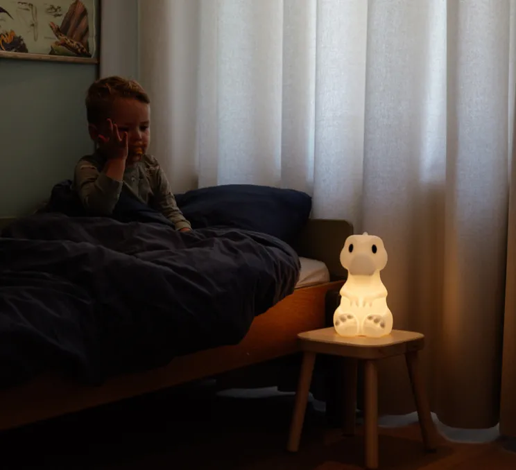 Lampe, Baladeuse, First Light Giants Dino, Rena Tyrannosaurus Rex, blanc, LED, dim, 2 700K, 100lm, L24cm, H14cm - Mr Maria