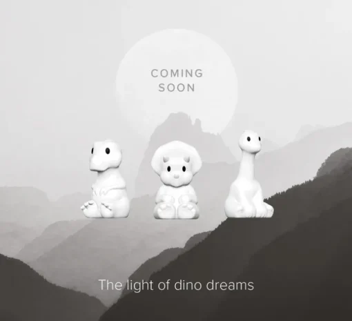 Lampe, Baladeuse, First Light Giants Dino, Mira Triceratops, blanc, LED, dim, 2 700K, 100lm, L24cm, H14cm - Mr Maria