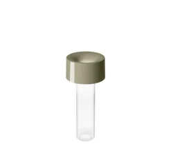 Lampe, Baladeuse, Fleur, vert sauge, LED, dim, 3000K, 188 lm, Ø11cm, H24cm - Foscarini