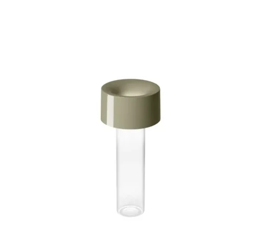 Lampe, Baladeuse, Fleur, vert sauge, LED, dim, 3000K, 188 lm, Ø11cm, H24cm - Foscarini