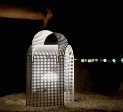 Lampe, Baladeuse, Fold Out, chargeur et câble USB inclus, blanc, IP45, LED, dim, 3000K, 290 lm, L16cm, H31cm - Alma light