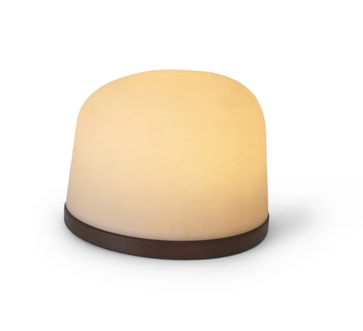 Lampe, Baladeuse, Fondant set de 3, noyer, IP65, LED, dim, 2700K, 100 lm, Ø26cm, H8,5cm - Atelier Pierre