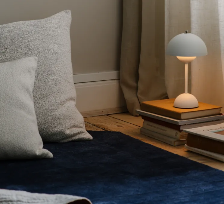 Lampe, Baladeuse, jardin, Flowerpot VP9, blanc mat, IP44, LED, dim, 2700K, 104 lm, Ø16cm, H29,5cm - Andtradition