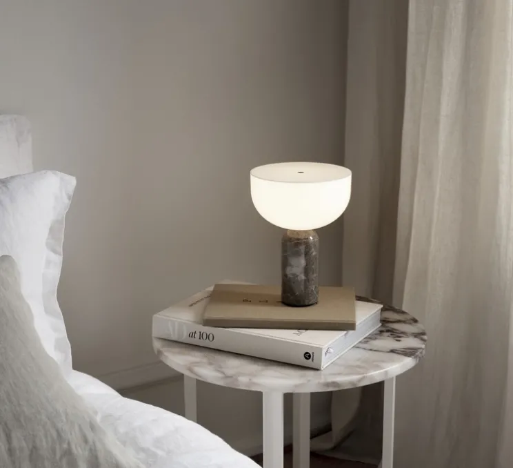 Lampe, Baladeuse, Kizu, gris, LED, dim, 2700K, lm, Ø18cm, H24cm - New Works