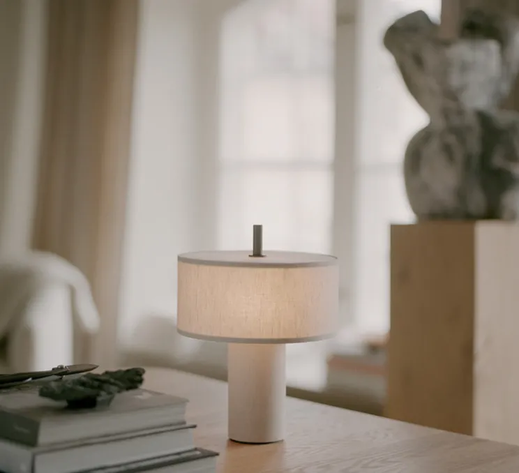 Lampe, Baladeuse, Margin, beige, LED, dim, 2500-2700-3000K, 220 lm, Ø23cm, H31cm - New Works