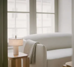 Lampe, Baladeuse, Margin, beige, LED, dim, 2500-2700-3000K, 220 lm, Ø23cm, H31cm - New Works