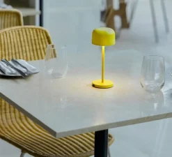 Lampe, Baladeuse, Mavis 200, jaune, IP54, LED, dim, 2700K, 150 lm, Ø8,05cm, H20cm - Faro