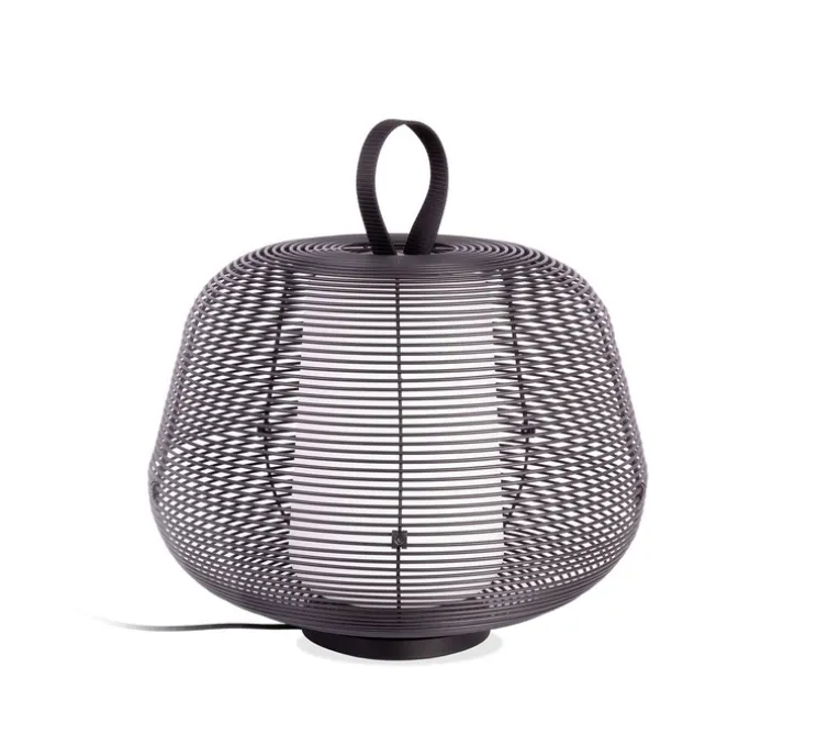 Lampe, Baladeuse, Nara, noir, IP65, Ø46cm, H35cm - Faro