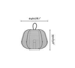 Lampe, Baladeuse, Nara, rouille, IP65, Ø46cm, H35cm - Faro