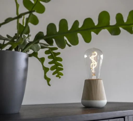 Lampe, Baladeuse, One, chêne, Ø8,5cm, H19,5cm - Humble
