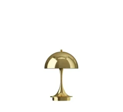 Lampe, Baladeuse, Panthella 160 Portable V3, laiton métallique, IP44, LED, dim, 2700K, 81 lm, Ø16cm, H24,1cm - Louis Poulsen