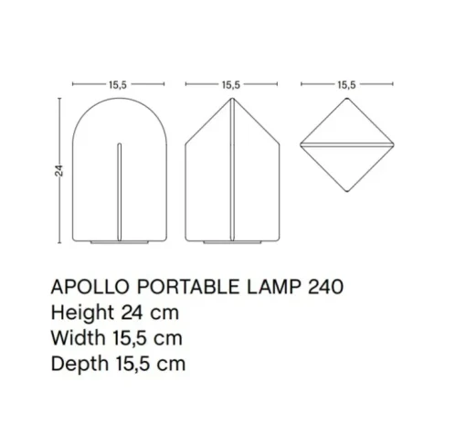 Lampe, Baladeuse, Parade portable, rose blush, IP44, L15,5cm, H24cm - HAY