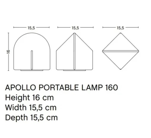 Lampe, Baladeuse, Parade portable, rose blush, IP44, L15,5cm, H16cm - HAY