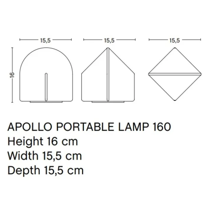 Lampe, Baladeuse, Parade portable, rose blush, IP44, L15,5cm, H16cm - HAY