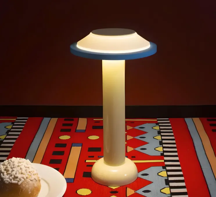 Lampe, Baladeuse, PL2.01, jaune, blanc, LED, dim, 2800K, 160lm, Ø18cm, H30,5cm - Sowden